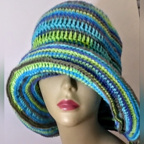 NWT Eco-friendly Cotton Retro Versatile Crochet Flapper Hat